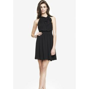 Express halter tie neck dress